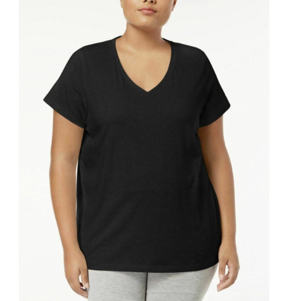 Hue Plus Size V-Neck Pajama Top Black 3X NWT! $39